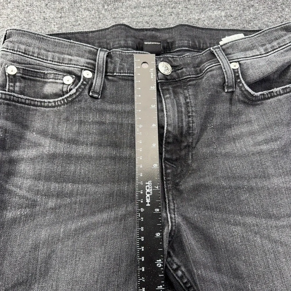 True Religion Geno Slim Fit Jeans Mens 34 Faded Black Stretch Denim Pants